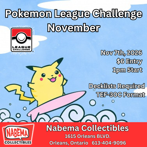 Pokemon League Challenge November 7