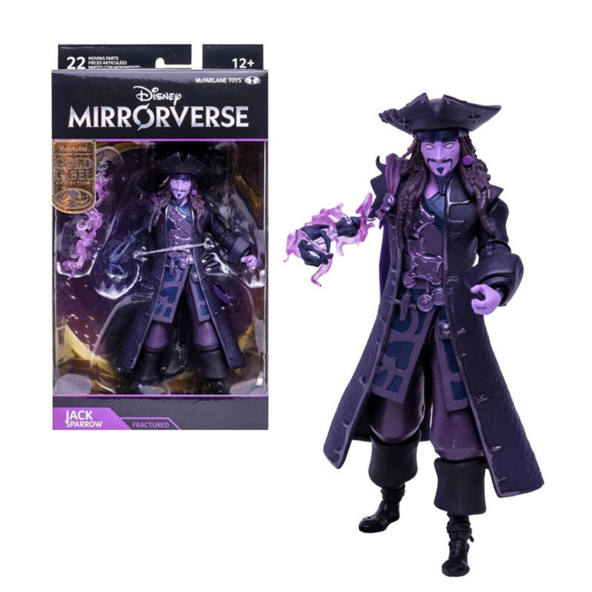 Disney Mirrorverse Gold Label Jack Sparrow Fractured Action Figure McFarlane Toy