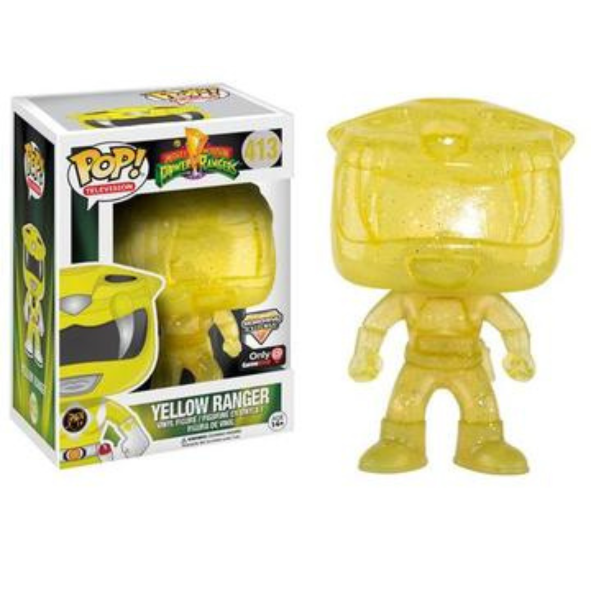 Funko Pop Television Power Rangers Yellow Ranger Morphing Exclusive 413