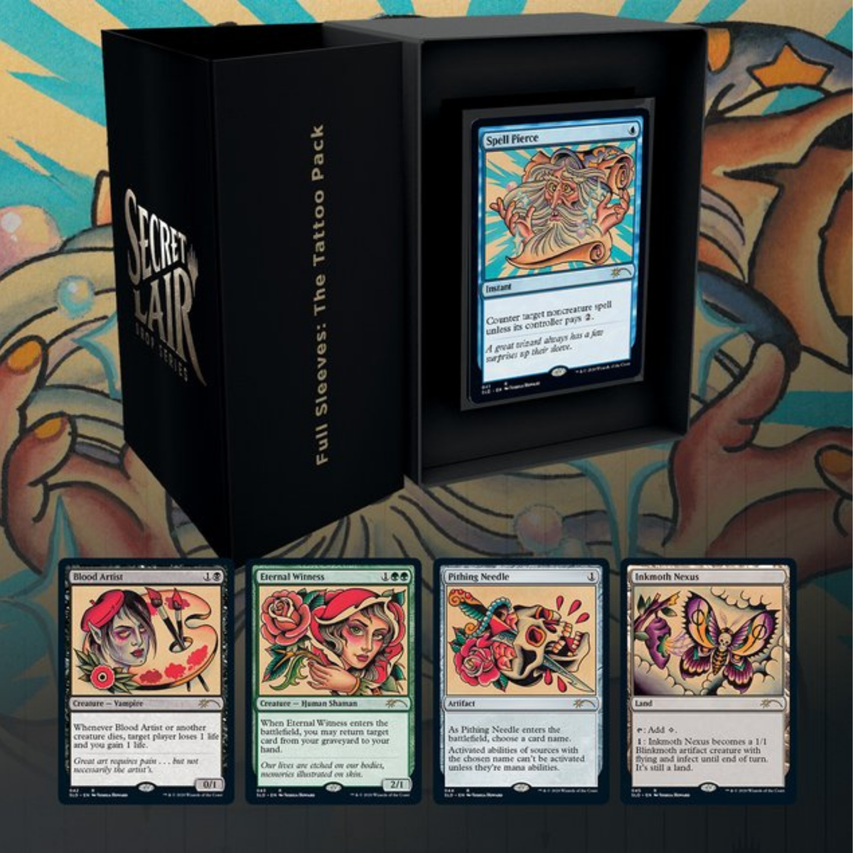 Magic the Gather Secret Lair Super Drop Series Full Sleeves: The Tattoo Pack