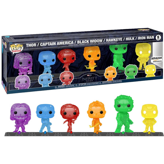 Funko Pop Marvel Infinity Saga Avengers with Base (6 Pack) (Amazon Exclusive)