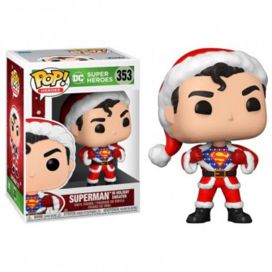 Funko Pop DC Comics Superman in Holiday Sweater 353