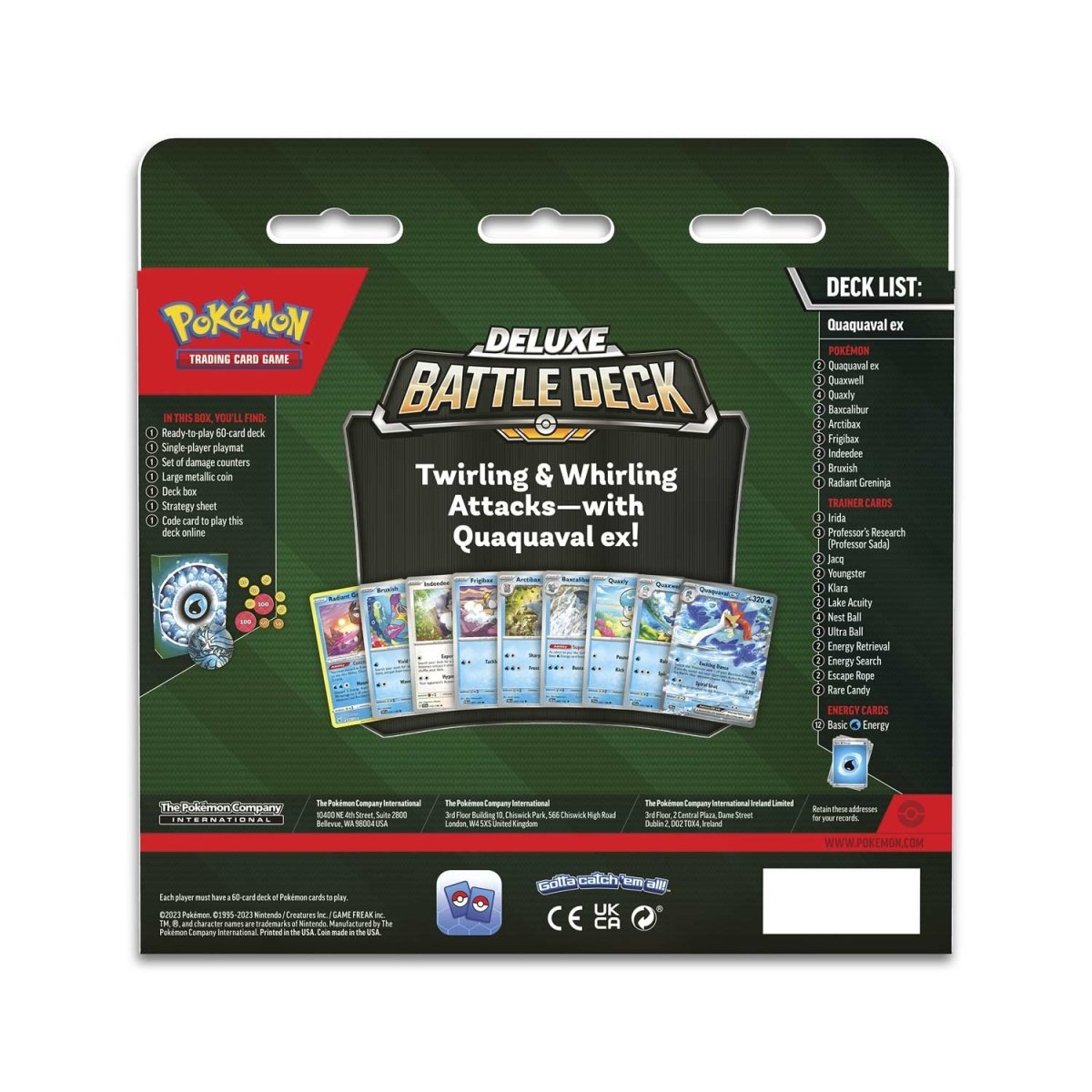 Pokemon Quaquaval Ex Deluxe Battle Deck
