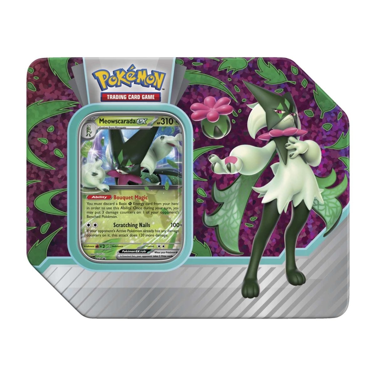 Pokemon Paldea Partners Tin (Meowscarada ex)