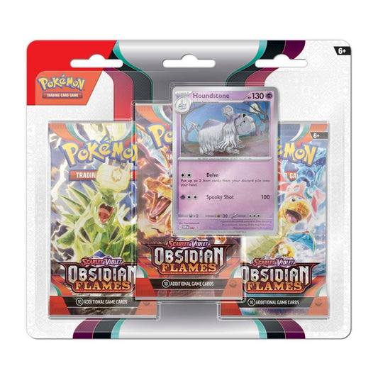 Pokemon Scarlet & Violet-Obsidian Flames 3 Booster Packs & Random Promo Card