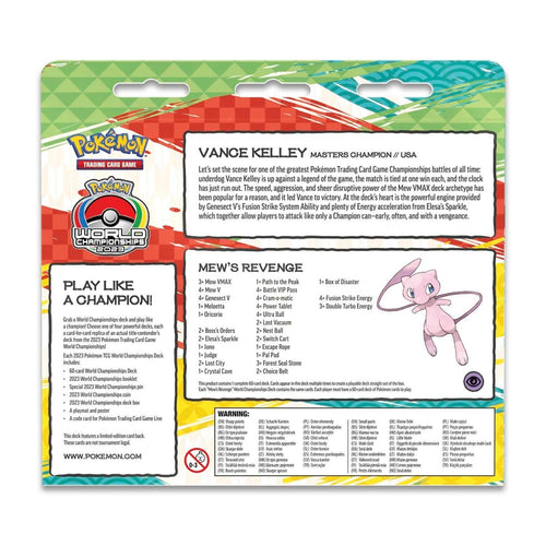 2023 Pokémon World Championships Deck (Vance Kelley, Mew's Revenge)