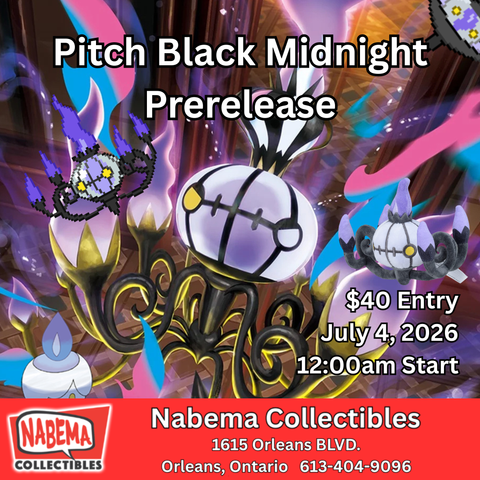 Pokemon Pitch Black Midnight Prerelease July 4