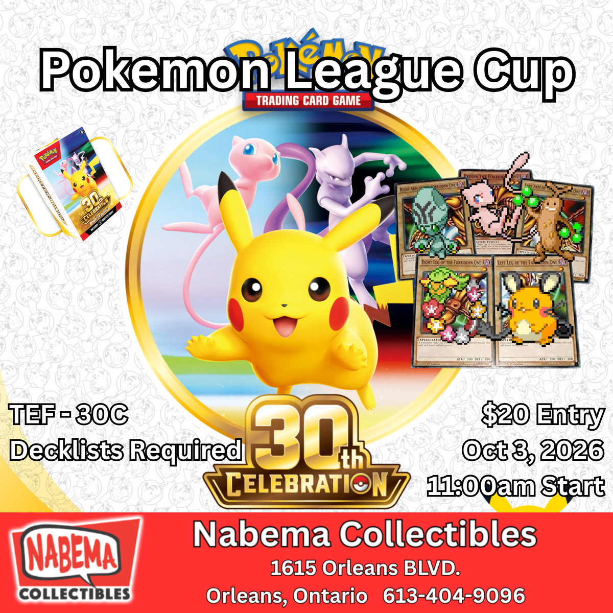 Pokemon League Cup October 3 EVENT TICKET
