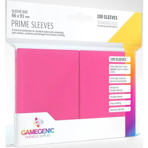 Sleeves: Gamegenic: Prime Sleeves: Pink (100)
