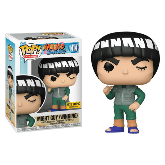 Funko Pop Anime Naruto Shippuden Might Guy (Winking) 1414 Hot Topic Exclusive