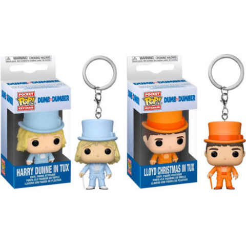 Funko Pocket Pop Keychain Dumb and Dumber Lloyd Chrismas & Harry Dune in Tux