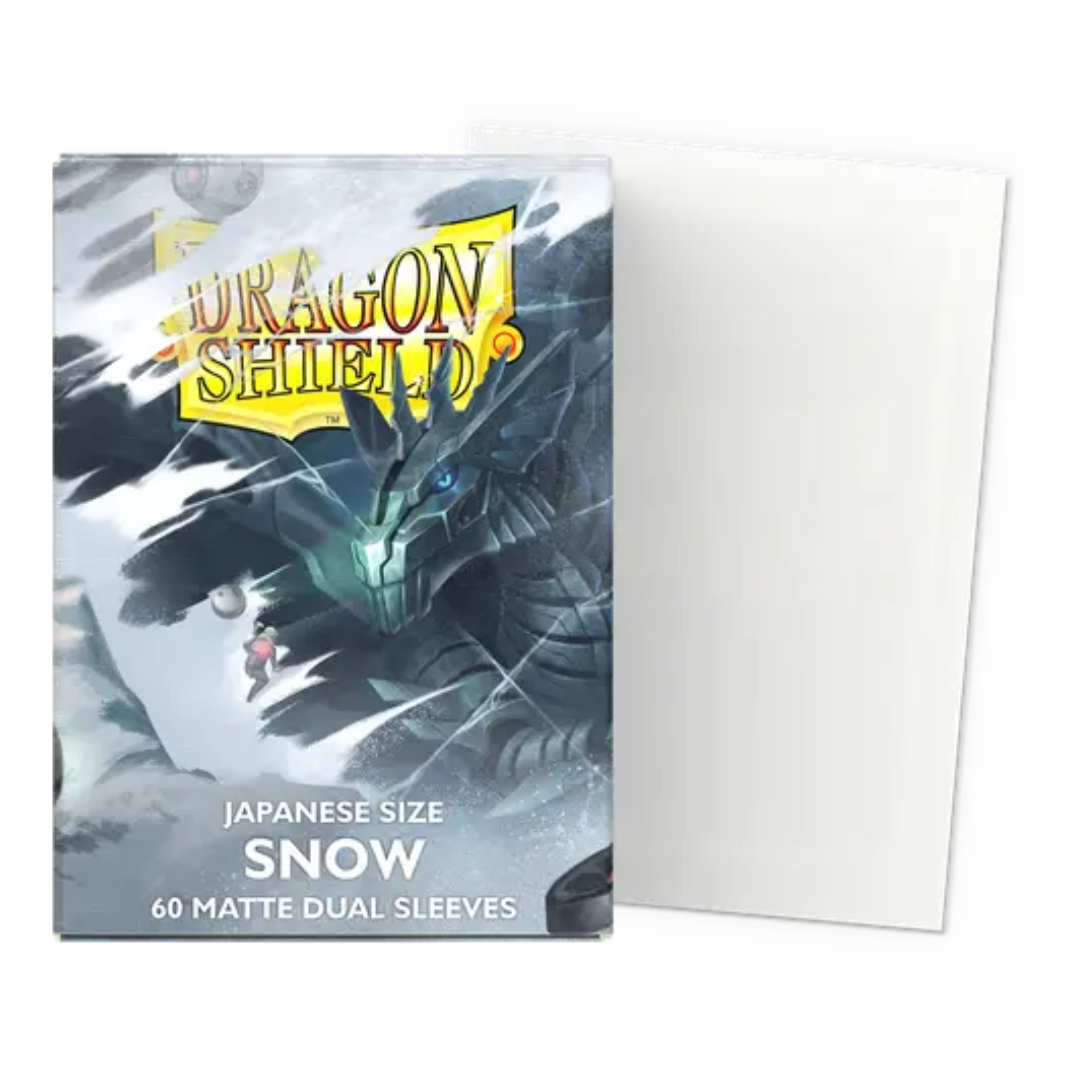 Sleeves: Dragon Shield: Japanese Size Matte Dual: Snow (100)