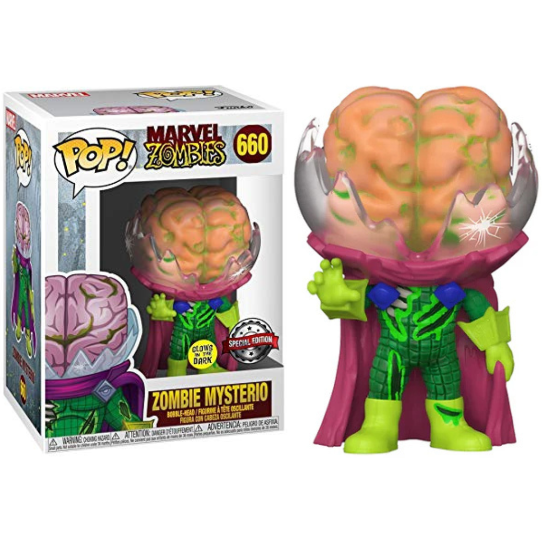 Funko Pop Marvel Zombies Zombie Mysterio 660 Special Edition GITD