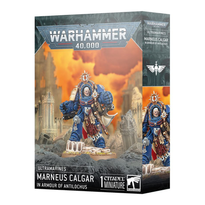 GAMES WORKSHOP WARHAMMER 40K ULTRAMARINES: MARNEUS CALGAR IN ARMOUR OF A 55-74 NTILOC
