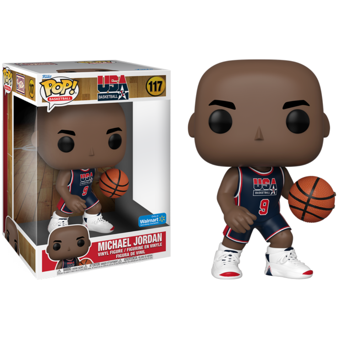Funko Pop Jumbo 10" Basketball NBA USA Michael Jordan 117 Walmart Exclusive