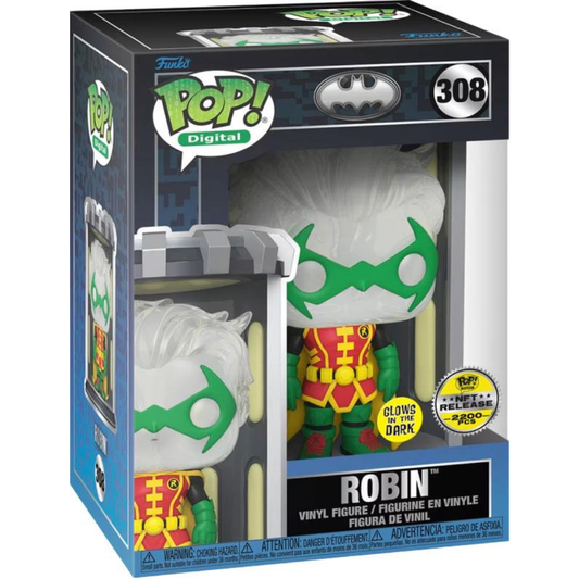 Funko Pop Digital DC Comics Robin 308 NFT Release 2200PCS GITD