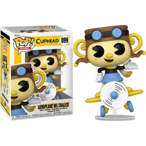 Funko Pop Games Cuphead Aeroplane Ms. Chalice 899