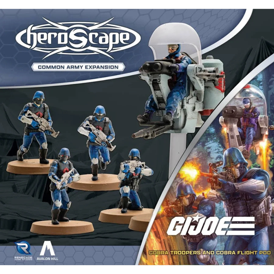 G.I. JOE HEROSCAPE COBRA TROOPERS AND COBRA FLIGHT POD ARMY EXPANSION