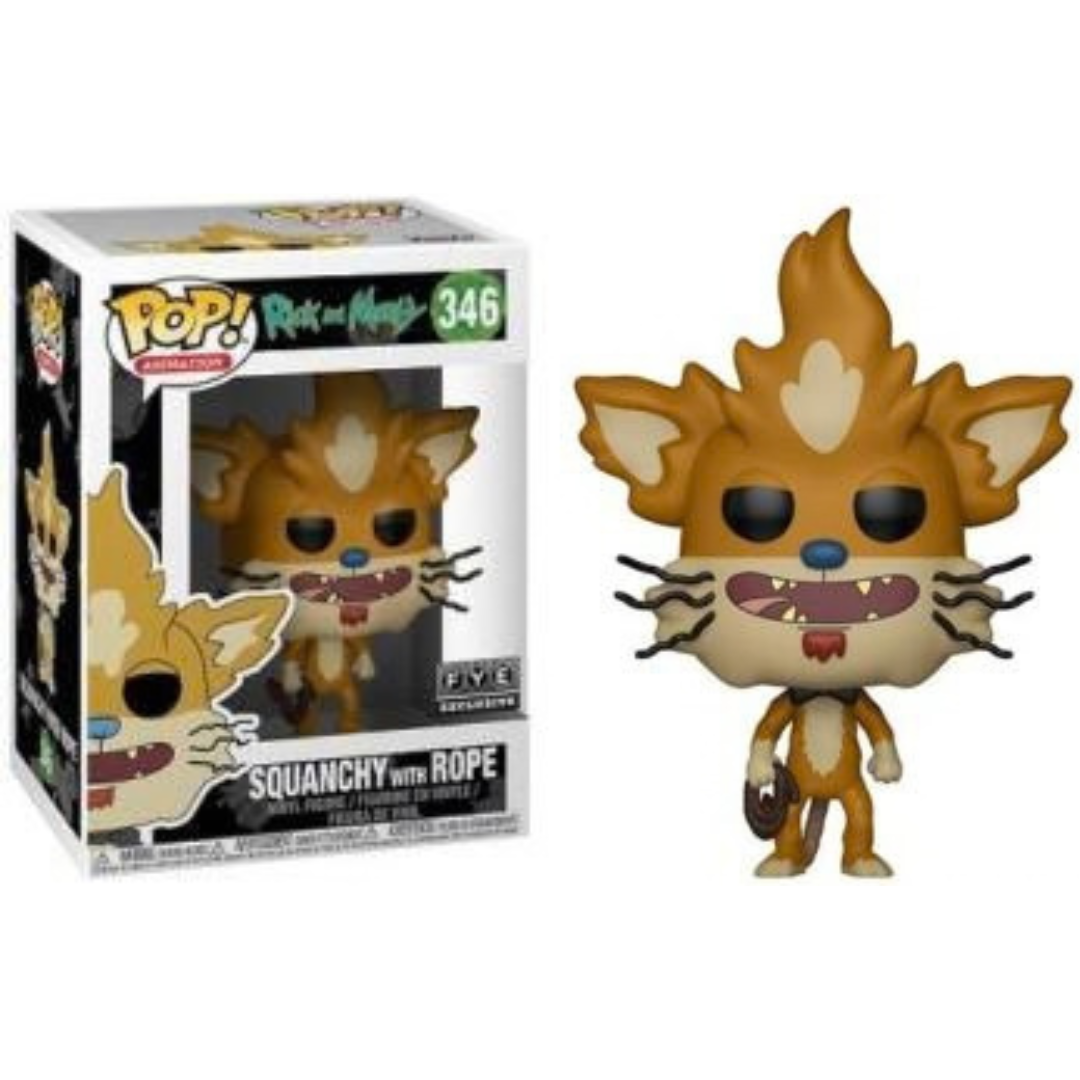 Funko Pop Animation Rick and Morty Squanchy with Rope 346 FYE Exclusive