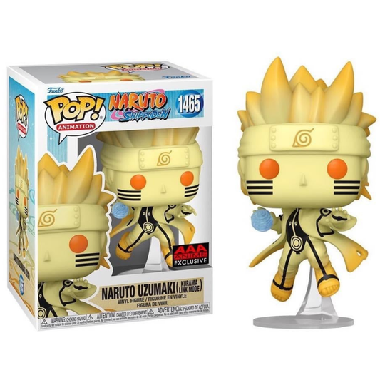 Funko Pop Anime Naruto Shippuden Naruto Uzumaki (Kurama Link Mode) 1465 AAA Anime Exclusive