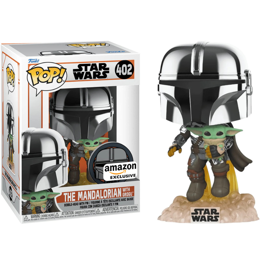 Funko Pop Star Wars The Mandalorian with Grogu 402 Amazon Exclusive