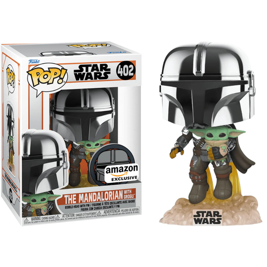 Funko Pop Star Wars The Mandalorian with Grogu 402 Amazon Exclusive