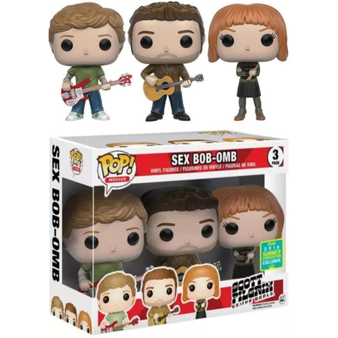 Funko Pop Movies Scott Pilgrim VS. The World Sex Bob-Omb 3pack