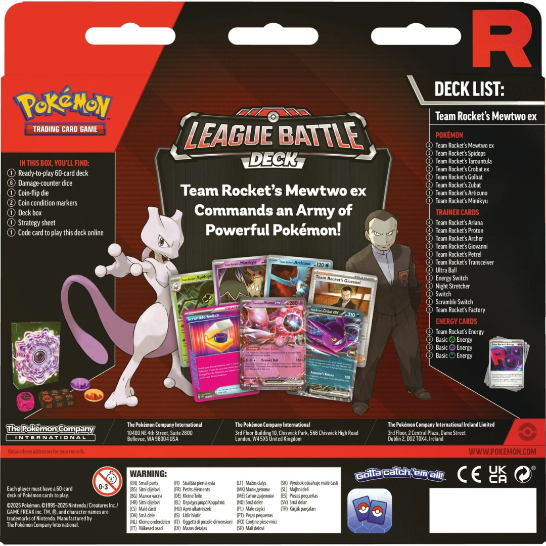 POKEMON ex LEAGUE BATTLE DK TEAM ROCKETs MEWTWO ex