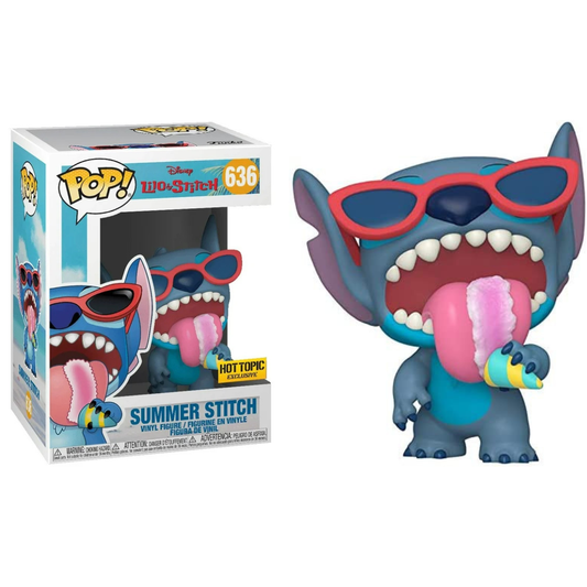 Funko Pop Disney Lilo & Stitch Summer Stitch 636 Hot Topic Exclusive Scented