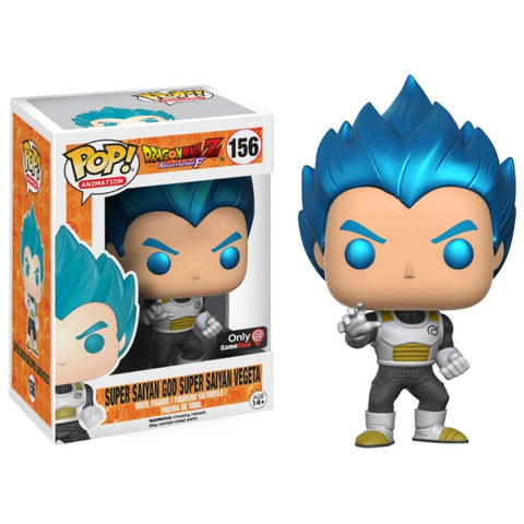 Funko Pop Anime Dragon Ball Z Resurrection 'F' Super Saiyan God Super Saiyan Vegeta 156 Gamestop Exclusive