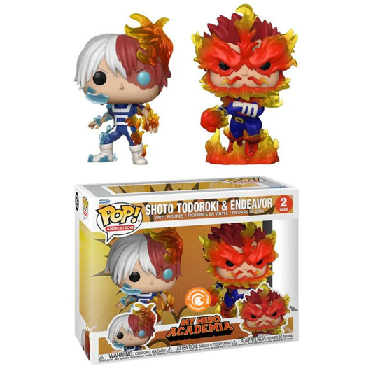 Funko Pop Anime My Hero Academia MHA Shoto Todoroki & Endeavor 2pack Crunchyroll Store Exclusive