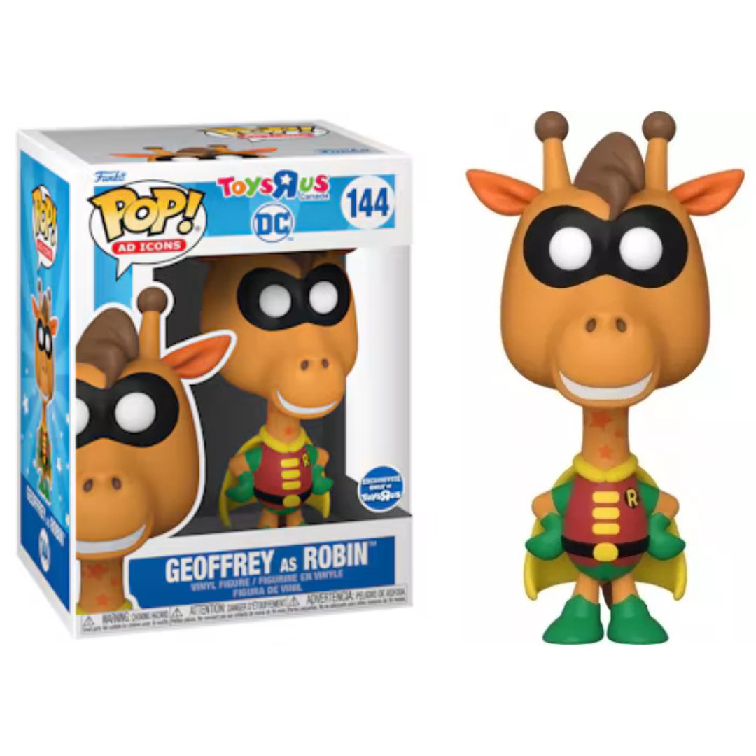 Funko Pop Ad Icons Toys R Us DC Comics Geoffrey as Robin 144