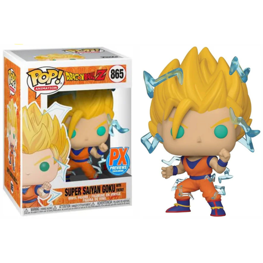 Funko Pop Anime Dragon Ball Z Super Saiyan Goku with Energy 865 PX Exclusive