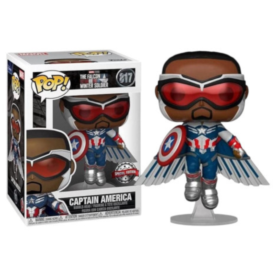 Funko Pop Marvel The Falcon and the Winter Soldier Captain America 817 Special Edition