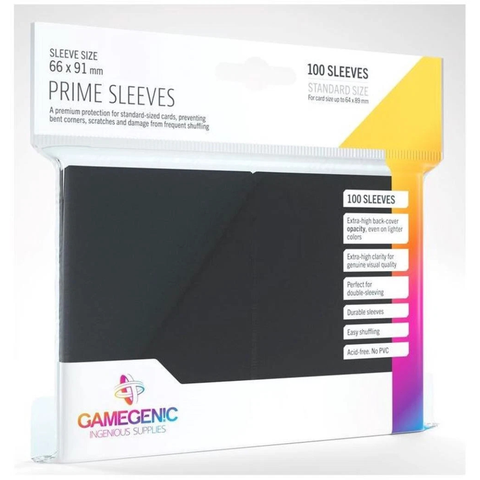 Sleeves: Gamegenic: Prime Sleeves: Black (100)