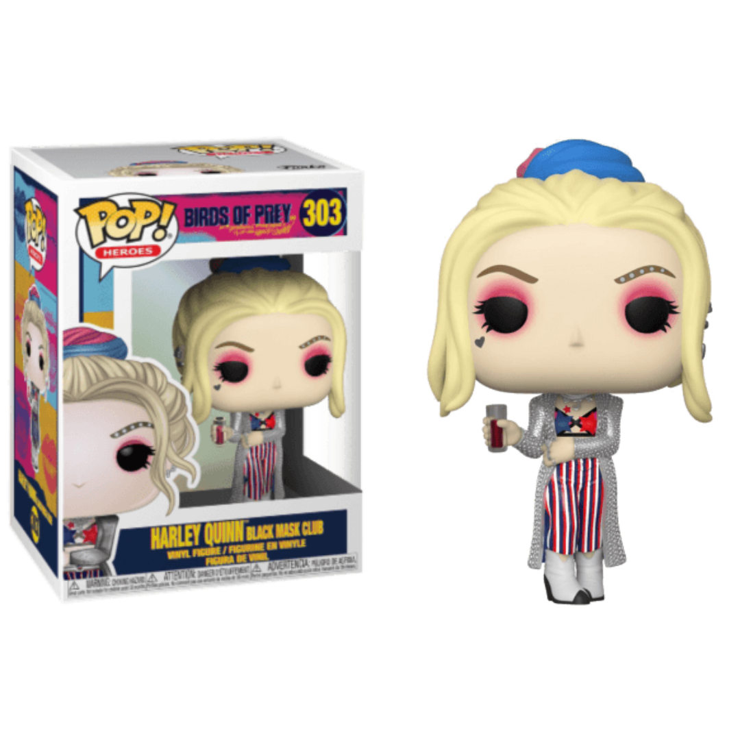 Funko Pop DC Comics Birds of Prey Harley Quinn Black Mask Club 303