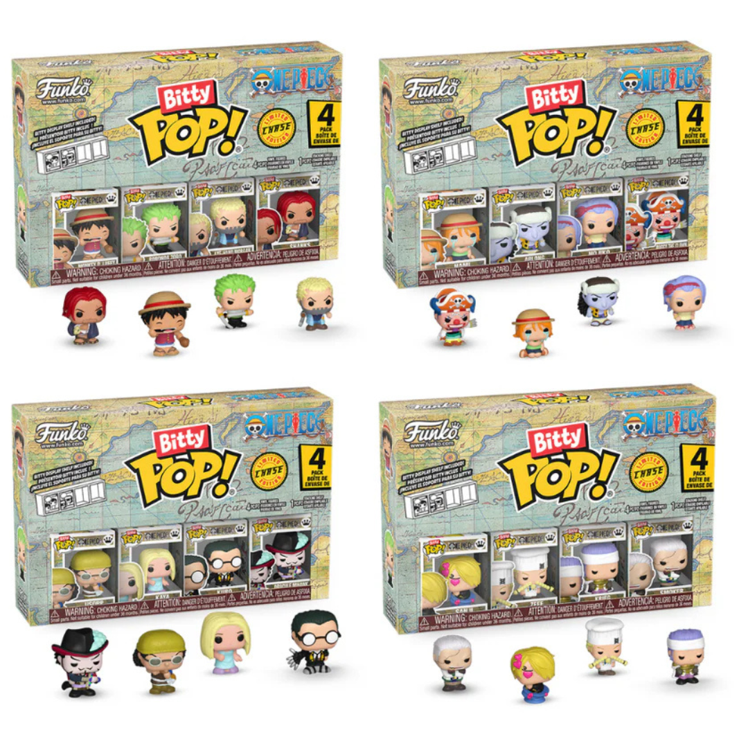 FUNKO BITTY POP 4PK ONE PIECE - 1 RANDOM ONE PIECE 4 PACK