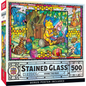 STAINED GLASS WINNIE THE POOH 500PC PUZZLE