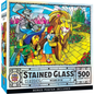 STAINED GLASS WIZARD OF OZ 500PC PUZZLE