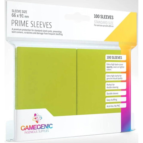 Sleeves: Gamegenic: Prime Sleeves: Lime (100)