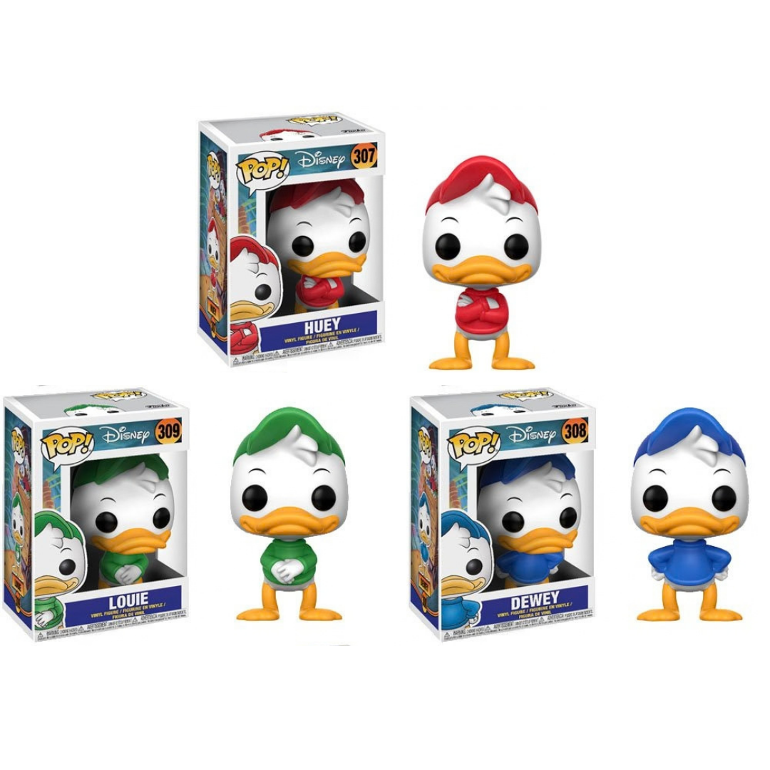 Funko Pop Disney Duck Tales SET of 3 Huey, Dewey, Louie 307, 308, 309