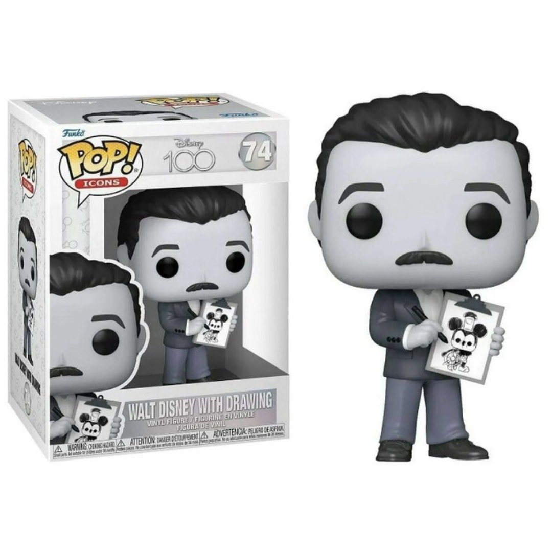 Funko Pop Disney 100 Walt Disney With Drawing 74