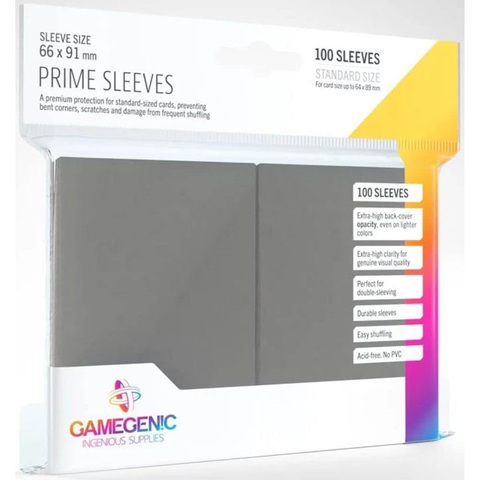 Sleeves: Gamegenic: Prime Sleeves: Gray (100)