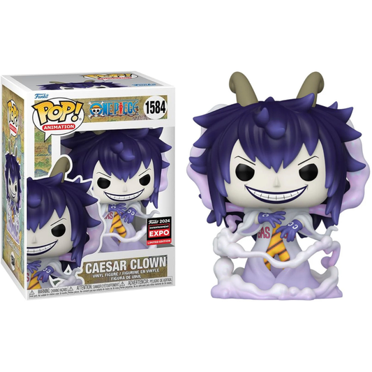 Funko Pop Anime One Piece Caesar Clown 1584 2024 Entertainment Expo Limited Edition