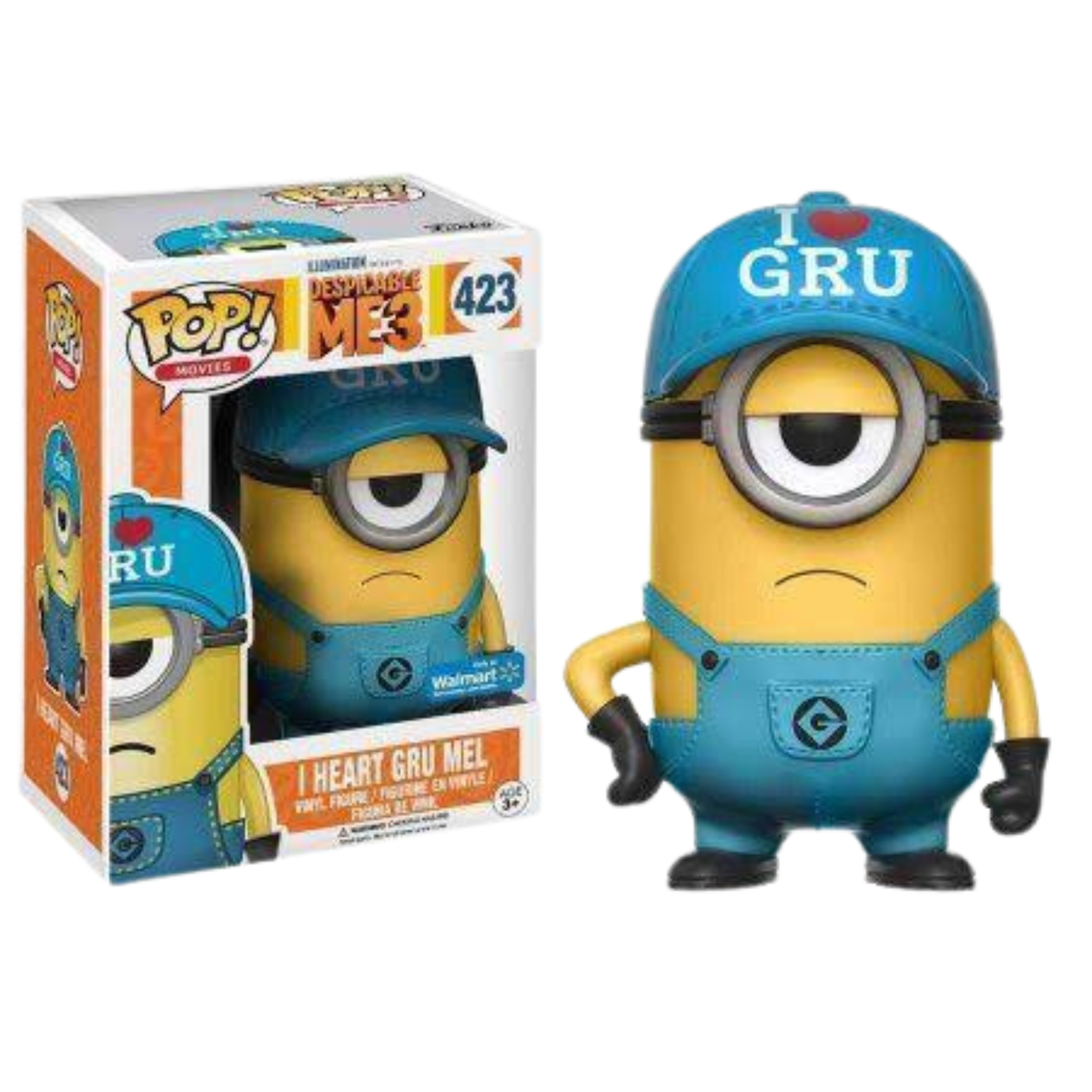 Funko Pop Despicable ME3 I heart Gru Mel Walmart Exclusive
