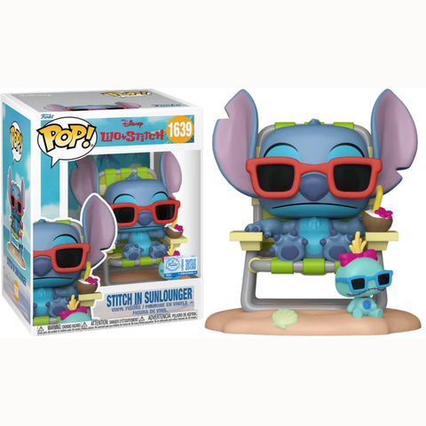 Funko Pop Disney Stitch in Sunlounger Special Edition 1639