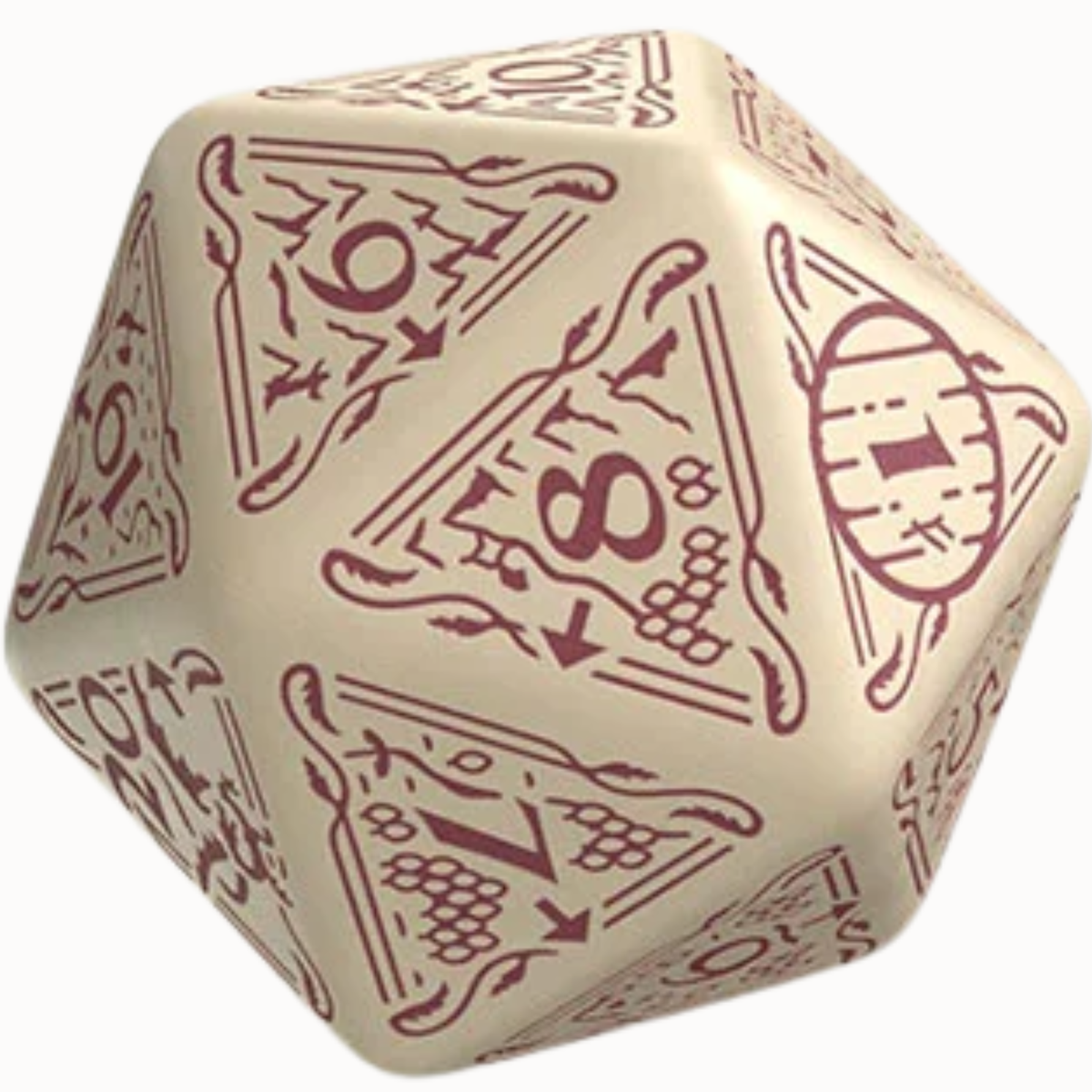 The Hobbit Spindown D20 Jumbo Die - Terra