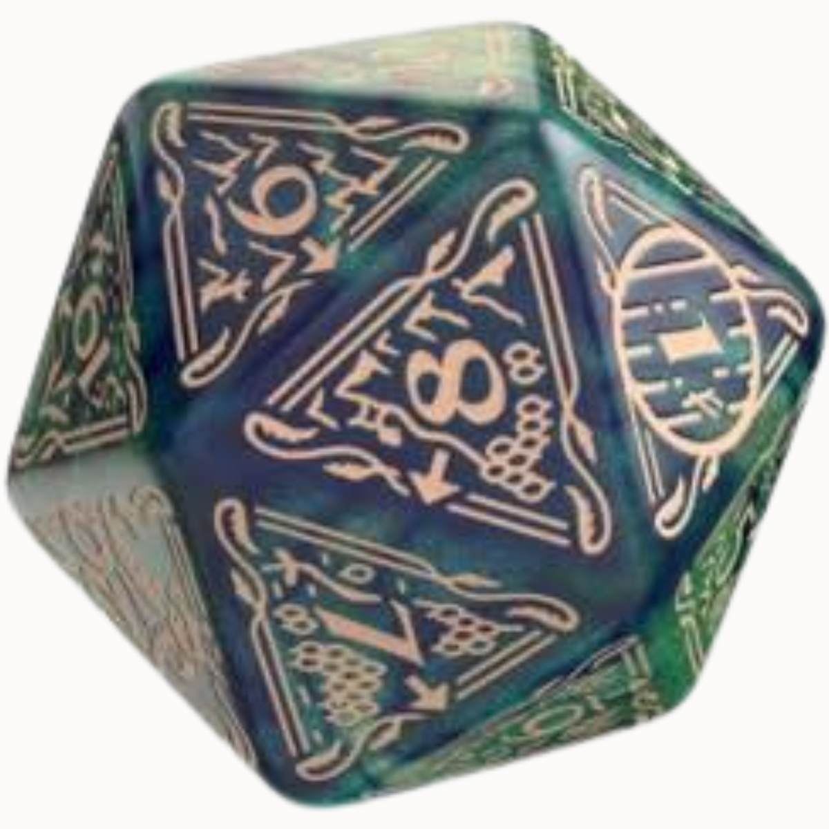 The Hobbit Spindown D20 TCG Jumbo Die - Tideborn