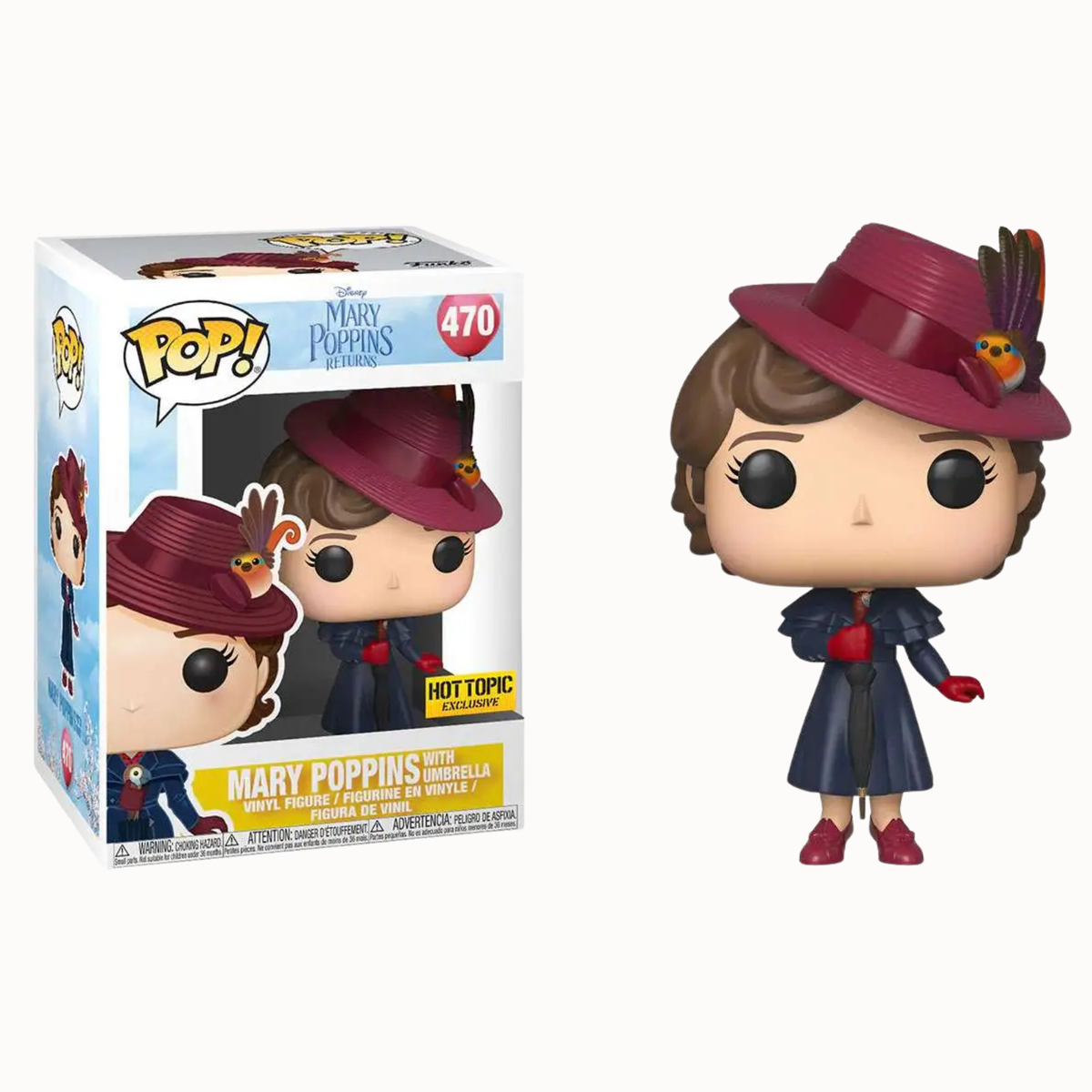 Funko Pop Disney Mary Poppins Returns Mary Poppins With Umbrella 470 Hot Topic Exclusive