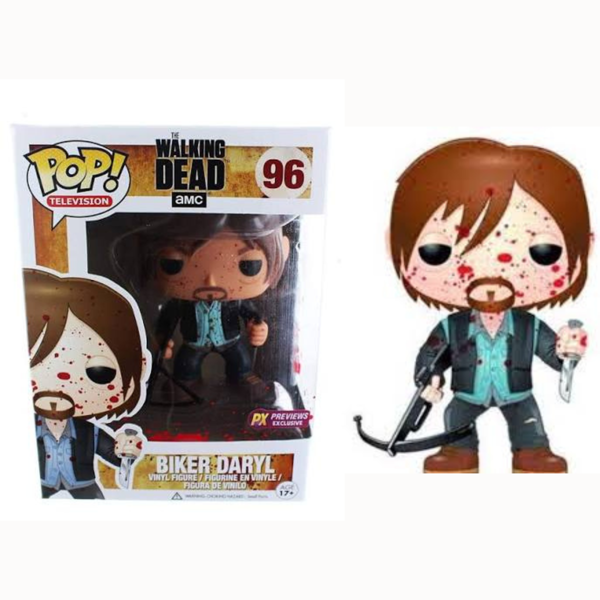 Funko Pop The Walking Dead Biker Daryl 96 PX Exclusive